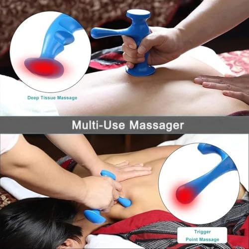 Thumb Saver Manual Trigger Point Massage Tool 3 Legged Massage Knobs Set Stress Pain Relief Muscle Recovery for Full Body 3pcs