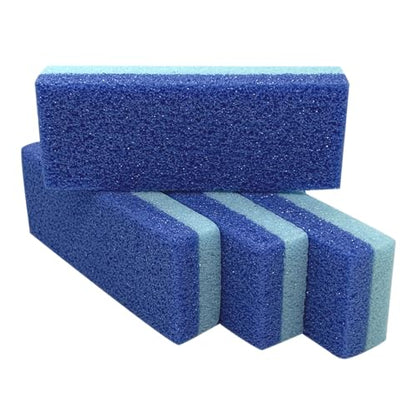 Maryton Foot Pumice Stone for Feet Hard Skin Callus Remover and Scrubber (Pack of 4) (Blue) - style: Classic Blue
