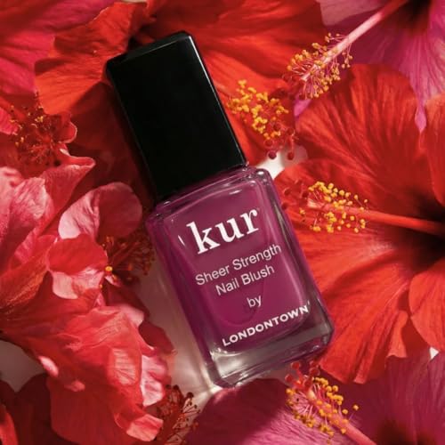 LONDONTOWN Sheer Strength Nail Blush - 2-in-1 Tinted Nail Hardener Strengthening Treatment With Jelly Finish - color: Hibiscus