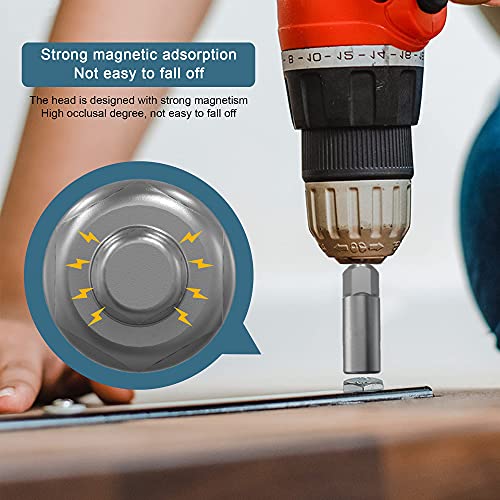1/4"Hex Shank Nut Driver Power Wing Nut Drill Bit Socket Tool Drive Kit | slotted wing nut drill sleeve wrench wrench kit, panel nut screw eye C-shaped hook bolt （9mm16mm) - size: 2 Pack 2 Size 9mm,16mm