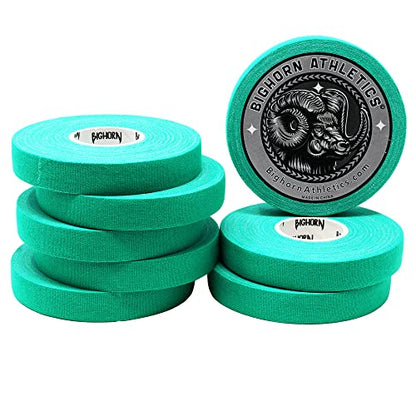 Bighorn Athletics Jiu-Jitsu Finger Tape, 0.5-Inch x 45-feet, 24 Rolls, Black, White & Green