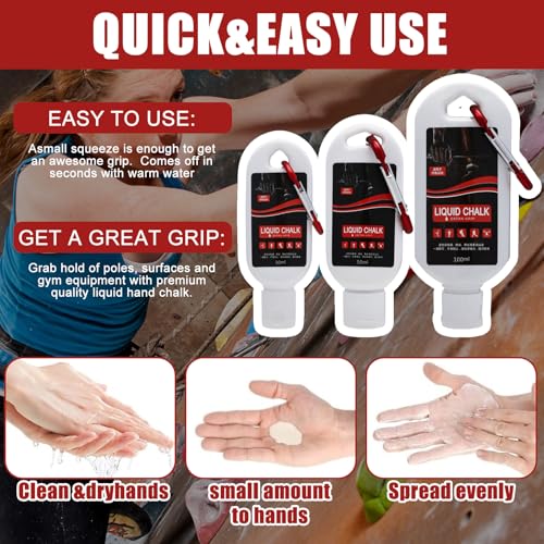 Fast Acting Liquids Magnesiums Weight Climbing Advanced Hand Chalk for Climbing and Weight Training Quickly Dry Chalk - color: 50ml