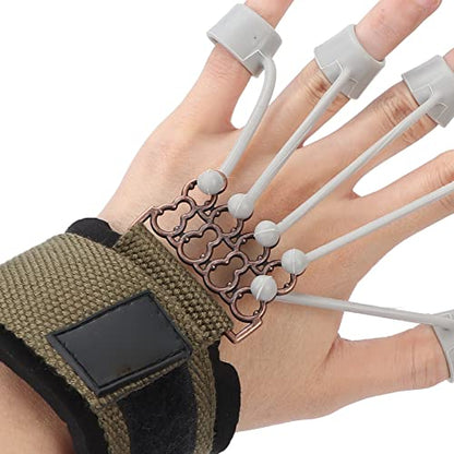 ZJchao Adjustable Silicone Finger Exerciser Hand Grip Strengthener for Exercise Training Rock Climbing Tennis Baseball Guitar Piano Drummer - size: 20lb