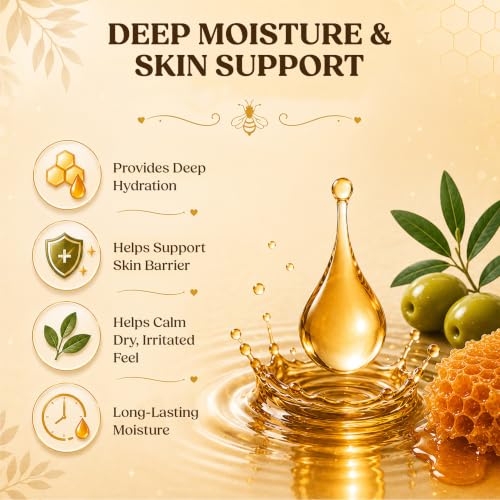 Sweet Bee Magic Organic Honey Bee Balm for Face, Skin & Body - All in One Honey Balm - Beeswax Body Moisturizer - All Natural Aid - 1 jar (4oz) - size: 4 Ounce (Pack of 1)