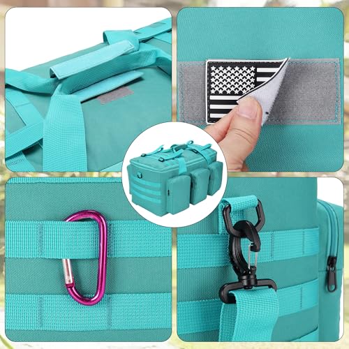 3 In 1 Military Duffel Bag 50L Gym Bag for Men Convertible Weekender Backpack for Sports Travel Basketball (50L-LakeBlue) - color: 50L-LakeBlue