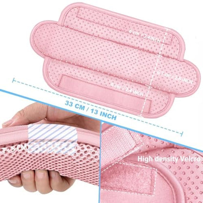 ZINZ 2-Pack Universal Shoulder Pad with Ultra Thick Cushion for Bag Luggage Bag Crossbody, Plus Long & Anti-Slip & Breathable,Pink - color: Pink