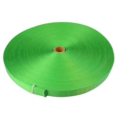 SEPEAK 1 inch Nylon Tubular Webbing UIAA Certified,1pc,Green,30 Yard | 20kN/4500lbs Heavy Duty Webbing Straps for Outdoor Climbing, Rescue, Firefighting, Hanging, Rigging - color: Green, size: 1 inch x 30 yard