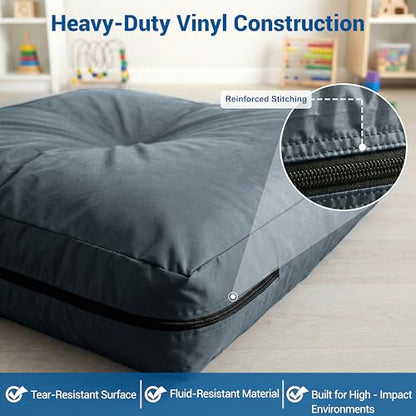 Skil-Care Crash Pad Cover Replacement, Nylon and Cozy Cloth, Machine Wash | Indoor & Outdoor Durable Cover Only (No Foam), Soft Landing, Crashpad for Kids Sensory Mat, For Active Play, Machine Washable - size: 3' x 4' Cover