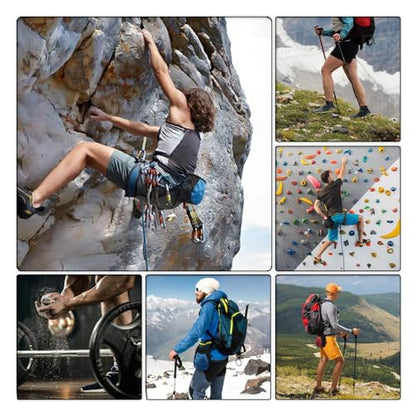 Climbing Chalk Bag - Small Chalk Bag Bouldering for Rock Climbing Chalk Pouch - color: BLACK
