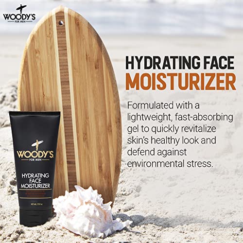 Woody's Face Moisturizer for Men with Menthol - Hydrating Daily Facial Lotion for Dry Skin, Anti-Aging Face Cream, Mens Skin Care, 5 fl oz - style: Face Moisturizer