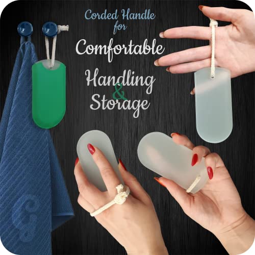 Czech Glass Foot File Callus Remover – Double Sided Etched, Different Grit Coarse & Fine Surfaces for Hard Skin & Cracked Heels, Professional Pedicure Tool, Washable Reusable, Made in EU