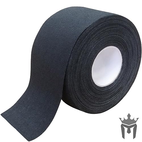 Meister Athletic Trainer's Tape for Sports Medicine - 15Yd x 1.5" - BK - 1 | Premium rigid strapping tape for ankles, wrists, fingers, toes and more. Sticky, bright colors, easy to tear - color: Black, size: 1.5x540 Inch (Pack of 1)