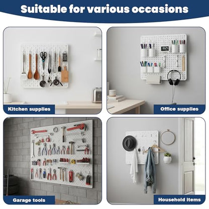 Plus tard 20-Pack Pegboard Hooks Compatible with IKEA Skadis | Secure-Locking Design Repositions Quickly and Organizes Small Tools or Supplies without Scratching Panels
