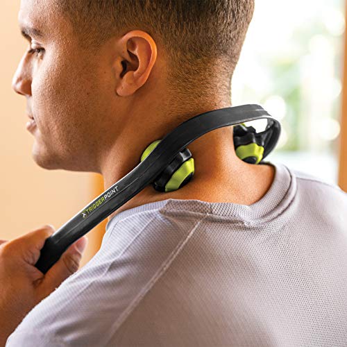 TRIGGERPOINT Performance Neck Tension Roller, Ergonomic Handle, Black