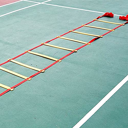 14-Rung Alacrity Speed Training Ladder for Soccer, Football, and Training – Includes Storage Bag – Made of Durable PP Plastic and High-Density Braid Belt – Lightweight & Portable