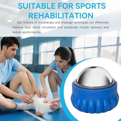 iECO Cold Massage Roller Ball - Ice Roller Ball for Muscles Deep Tissue, Cold & Heat Therapy, Plantar Fasciitis Roller