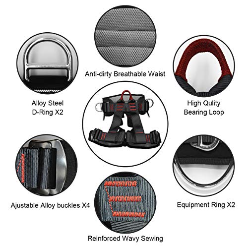 Climbing, Safety Safe Seat Belt for Outdoor Tree Climbing, Outward Band Expanding Training Large Size,Climbing Gear