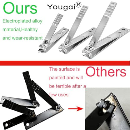 Yougai Manicure Set 18 Pieces Professional Nail Clippers Pedicure Kit Men Women, Stainless Steel Fingernail Toenail Cutters, Nail Care Grooming Tools with Leather Travel Case - color: Black