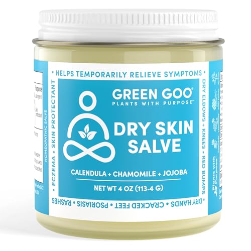 Green Goo Dry Skin Salve, All-Natural Moisturizer for Hydrating The Body & Face, Helps Alleviate Symptoms of Chronic Skin Conditions, 4 Oz - size: 4 Ounce (Pack of 1)