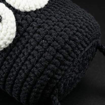 Handmade Crochet Rock Climbing Chalk Bag, Fun Plush Animal Chalk Pouch with Drawstring, Adjustable Waist Belt for Indoor Outdoor Bouldering Sport Climbing - style: Space Hero