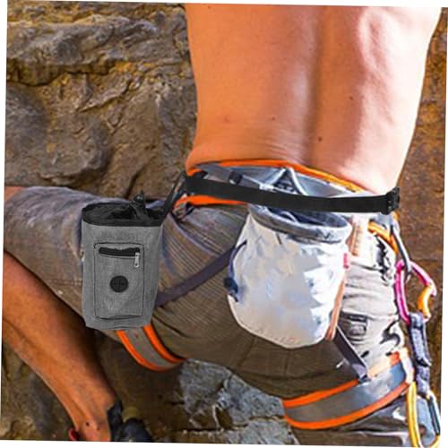 Climbing Chalk Bag Oxford Cloth Chalk Bag for Bouldering Waist Strap and Zipper Pocket