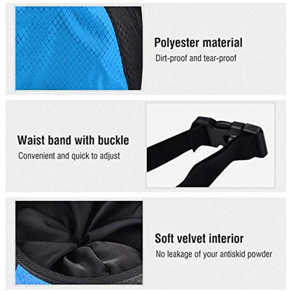 Chalk Bag for Rock Climbing, No Leak Drawstring Chalk Bag with Adjustable Belt Rock Climbing Gifts Gear Accessories for Bouldering, Gym