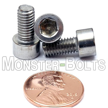 MonsterBolts - M6 x 12mm Socket Head Screws, DIN 912, Stainless Steel, 10 Pack - size: M6 x 12mm