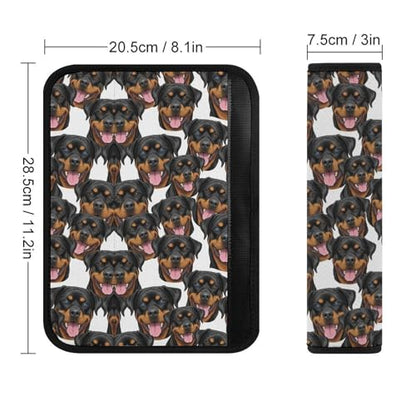 2 Pack Universal Fit Car Seat Belt Pad for Adult Use, All Vehicles, Rottweiler Dogs Seat Belt Covers Cushion, Anti-Slip Pad - color: Pattern 314
