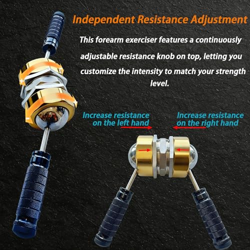 3D Forearm Exerciser,Adjustable Resistance Arm Exerciser, Precisely Targets Hand Grip Strength,Forearm, Wrists and Shoulder Muscles, Portable Home Forearm Workout 1