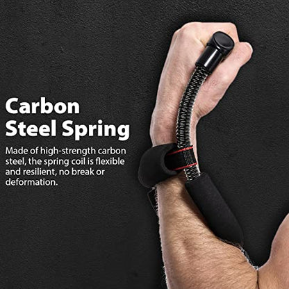 Sportneer Forearm Strengthener Wrist Exerciser with Adjustable Tension | Improving Strength Forearm Wrist- Hand Developer Arm Grip Workout Strength Trainer Home Gym Workout for Starter and Pro - style: Tension: 5kg/11 lbs - Length: 11.4"