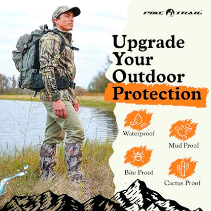 Pike Trail Adjustable Leg Gaiters - Lightweight, Waterproof - Leg Guards for Men & Women - Hiking Essentials Ideal for Hunting, Trekking & Fishing - 1 Pair - color: Lost Oak Camo