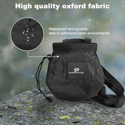 Chalk Bag for Rock Climbing & Bouldering: Outdoor Indoor Chalk Bag for Men & Women Climbing Equipment & Accessories