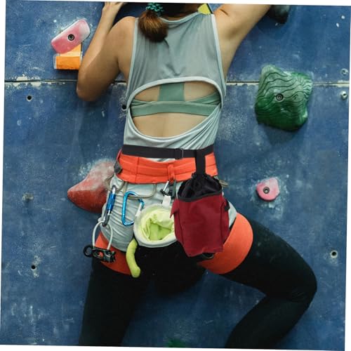 Sosoport Large Chalk Bag Waist Belt and Zippered Storage Pockets for Climbing Bouldering Gymnastics and Weightlifting Versatile Chalk Holder for Secure Grip and Convenient Storage
