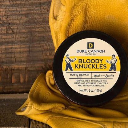 Duke Cannon Bloody Knuckles Hand Repair Balm, 5 oz (Pack of 3), Unscented | Heavy-duty hand repair balm deeply moisturizes dry, cracked hands without leaving a greasy residue. - size: 5 Ounce (Pack of 3)