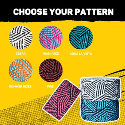 Happy Thumbs Tape - Gym & Hook Grip Tape - Thumb & Finger Protection - for Cross Training, Weightlifting, Gymnastics & More - Stretchy Adhesive Athletic Weightlifting Tape - 24 ft Long 3 Pack - color: Fire