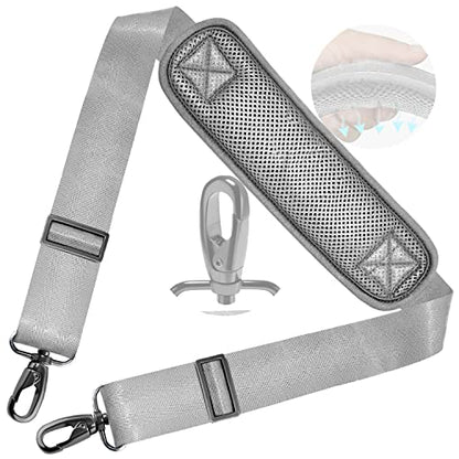 ZINZ Shoulder Strap 78" Universal Handbag Strap with Ultra-thick Fixed Padded and Dual Balanced Adjustable Buckles Shoulder Crossbody Strap for Briefcase Messenger Bag Laptop bag Luggage，Gray - color: Gray