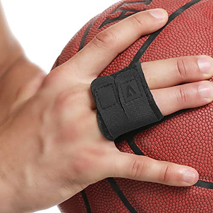 Finger Splint Finger Buddy Wraps Reusable Finger Support Sleeves, Adjustable Elastic Trigger Finger Splints Compression Straightening Mallet Finger Brace for Arthritis Pain, Sport Injuries - M - size: Medium, style: Double