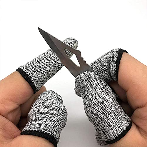 60 PCS Finger Cots Cut Resistant Protector, Finger Covers for Cuts, Gloves Life Extender, Cut Resistant Finger Protectors for Kitchen, Work, Sculpture, Anti-Slip, Reusable - size: 60 Count (Pack of 1)