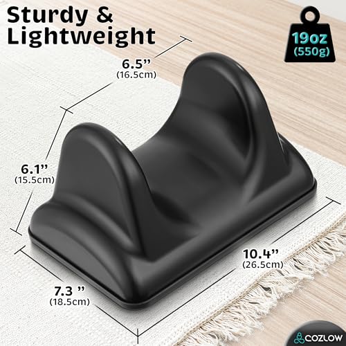 COZLOW Psoas Release Massage Tool for Back & Hip Flexor Muscle Pain Relief | Cozlow Psoas trigger point massager, back stretcher for deep tissue myofascial release, anti-slip base, detailed instructions - color: Black - Style a