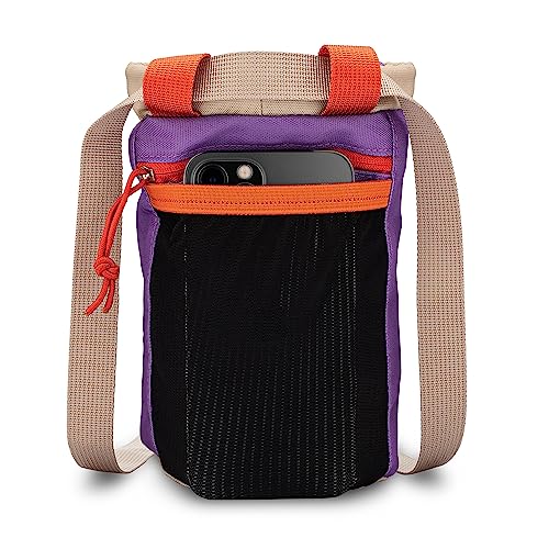 Classic Chalk Bag for Rock Climbing, Bouldering Chalk Bag Bucket with Quick-Clip Belt, Zippered Pockets and Pouch - Perfect Indoor/Outdoor Rock Climbing Gear Equipment - color: Lavender