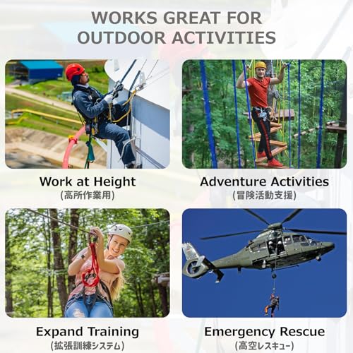 Azarxis 20 kN Micro Side Swing Pulley Prusik Minding Pulleys for 0.47" / 12mm Rope/Cable Rock Climbing Tree Arborist Zipline Lifting Hauling Dragging Rescue Aerrial Work Hitch Tending - color: #01 Black