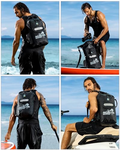 Dry Bag Backpack - color: Black, size: 20L