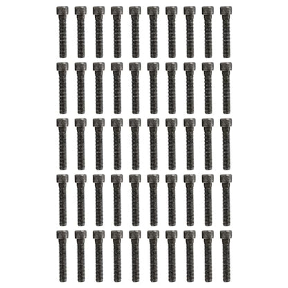 50PCS 3/8x2 inch Long Bolts for Wall Rock Climbing Holds Mounts, 3/8-16 Socket Head Allen Cap, Alloy Steel Durable & Easy Hanger Hardware Ice Screws, Gear Kit Bundle Supplies Designed for Indoor Use