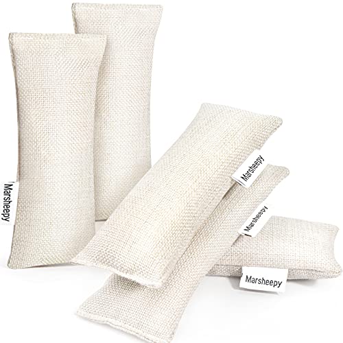 12 Pack Bamboo Charcoal Shoe Deodorizer Insert Bags, Shoe Odor Eliminator | 100% Natural Shoes Smell Remover，eliminates odor naturally,can be reused up to two years - color: 12PACK Beige