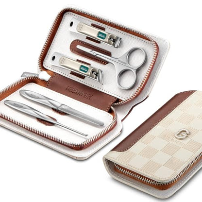 MR.GREEN Manicure Sets Light Luxury Nail Clipper Kits Personal Care Tools Fashion Contrasting PU Case (Mr-8883) - color: Mr-8883