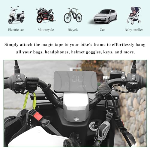 2PCS Hook for Hanging Helmet Goggle Headsets Bags, Heavy Duty Carabiner Clip, Adjustable Strap Hook for Scooter (Green) - color: Green