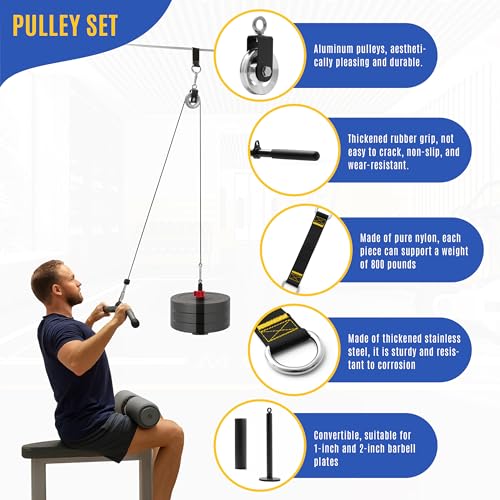 90mm Aluminum Alloy Cable Pulley Wheel for Home Gym Lat Pulldown System | Heavy-duty 600 lb capacity; sealed bearing and precision groove provide smooth, quiet tricep pushdowns, rows and workouts. - color: Suit