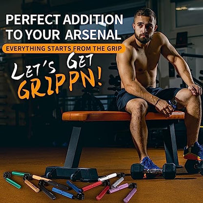 Grip Strength Trainer Set, 6 Pack, 50-350LB, Wrist Forearm Strengthener, Metal No Slip, Hand Grip Gripper Strengthener for Strength Training and Exercise, Hand Workout Squeezer Grip Strength - color: 4Pack,50-200lb,Purple+Silver+Blue+Red