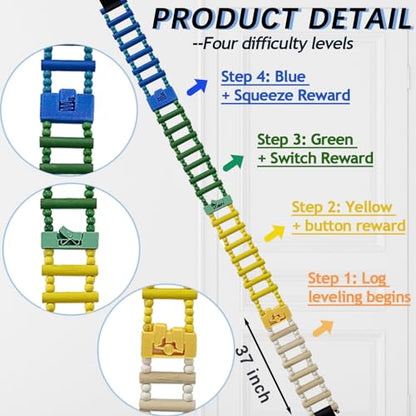 Shoulder Pain Relief Wooden Finger Ladder, Physical Therapy Equipment for Shoulders, Hand Therapy Ladder for Rehabilitation, Fingers, and Joints, Ideal for Chronic Muscle Pain Recovery （2.0 Version）