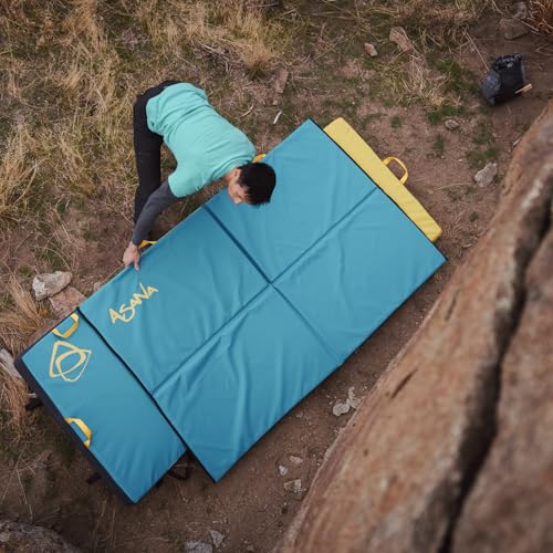 Asana VersaPad - Revolutionary Supplemental Bouldering Crash Pad - Sit Start Bouldering Mat, Climbing Crash Pad Gap Cover, Sport Mat & Essential Bouldering Gear - style: Agate